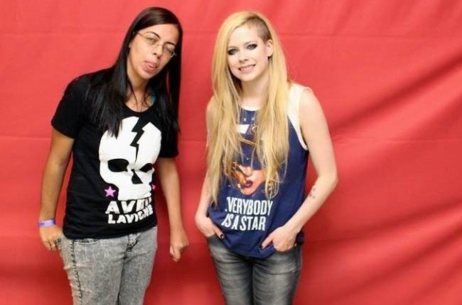 Avril Lavigne photo avec fan