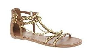 sandales New Look Glamour Chaîne