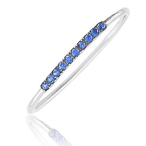 bague saphir bleu