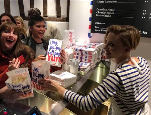 boutique de popcorn de Scarlett Johansson à Paris