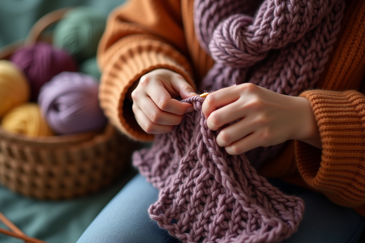 tricot écharpe