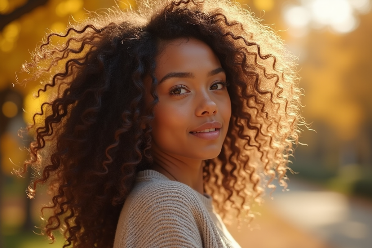 cheveux bouclés