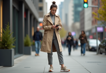 Tendances mode : découvrir les influences et évolutions actuelles Jeune femme mode décontractée dans la rue