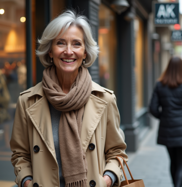 Magasin le plus connu : découvrir la boutique incontournable près de chez vous Femme souriante sortant d'une boutique urbaine avec sac en main