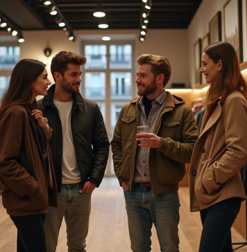 Leader prêt-à-porter France : quelles marques dominent le marché actuellement ? Groupe de jeunes adultes dans une boutique de mode parisienne