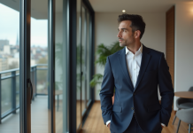 Domicile et résidence d’Alexandre Arnault : où vit-il actuellement en France ? Homme élégant en costume à Paris dans un appartement moderne