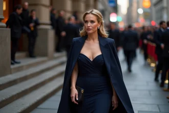Jennifer Lawrence souriante lors de la nomination aux Oscars 2014