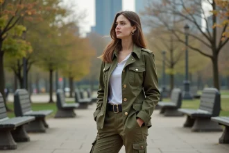 Vêtement camouflage tendance militaire pour hommes et femmes